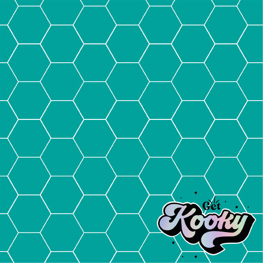 Hex Me Up (Large Teal)
