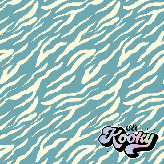 Zebra (Teal)